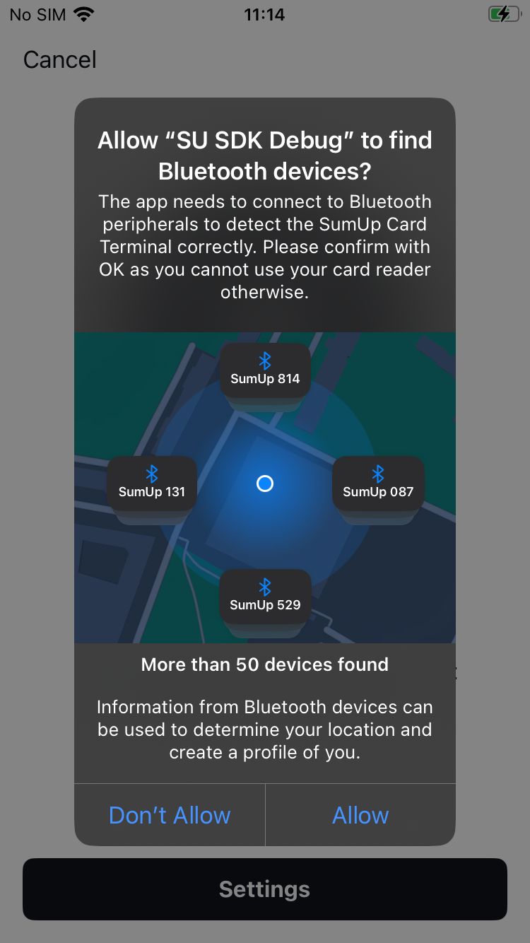 Search Bluetooth